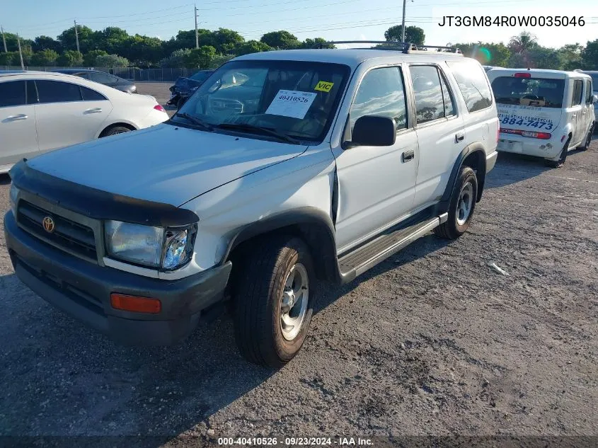 1998 Toyota 4Runner VIN: JT3GM84R0W0035046 Lot: 40410526