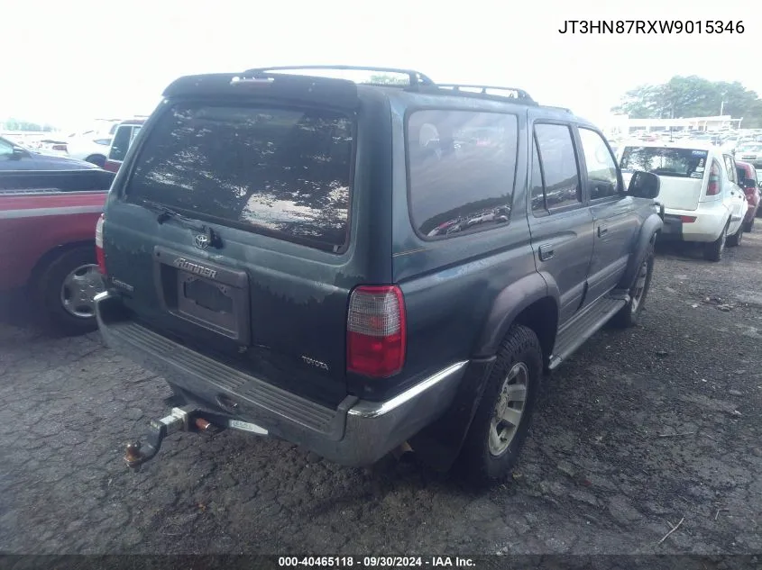 1998 Toyota 4Runner Sr5 V6 Limited VIN: JT3HN87RXW9015346 Lot: 40465118