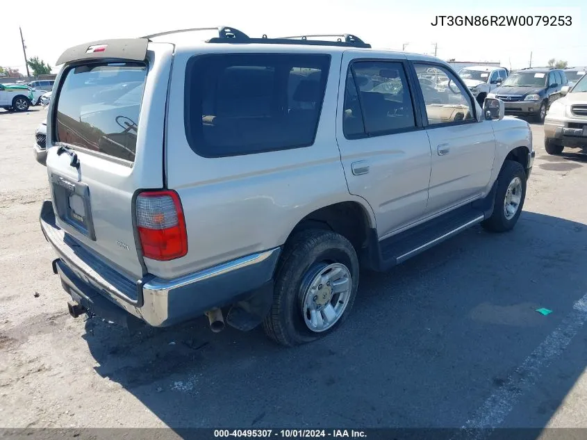 1998 Toyota 4Runner Sr5 V6 VIN: JT3GN86R2W0079253 Lot: 40495307