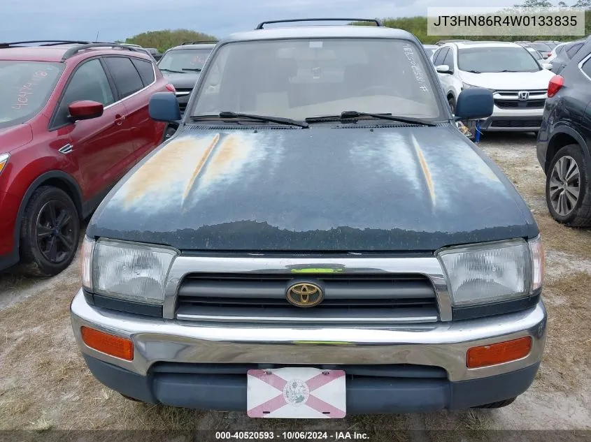 1998 Toyota 4Runner Sr5 VIN: JT3HN86R4W0133835 Lot: 40520593