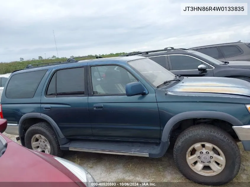 1998 Toyota 4Runner Sr5 VIN: JT3HN86R4W0133835 Lot: 40520593