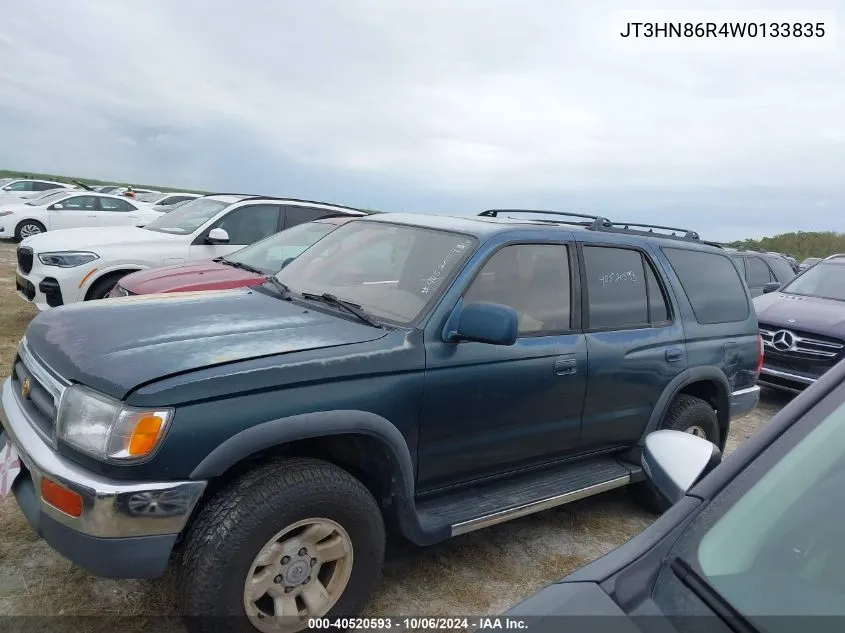 1998 Toyota 4Runner Sr5 VIN: JT3HN86R4W0133835 Lot: 40520593