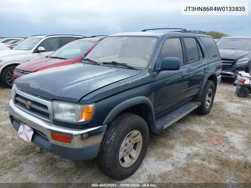 1998 Toyota 4Runner Sr5 VIN: JT3HN86R4W0133835 Lot: 40520593