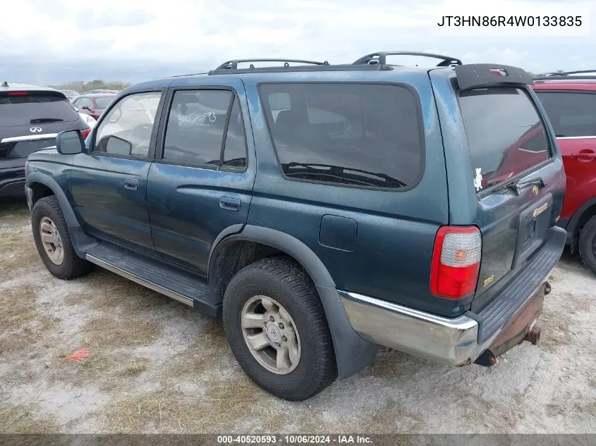 1998 Toyota 4Runner Sr5 VIN: JT3HN86R4W0133835 Lot: 40520593