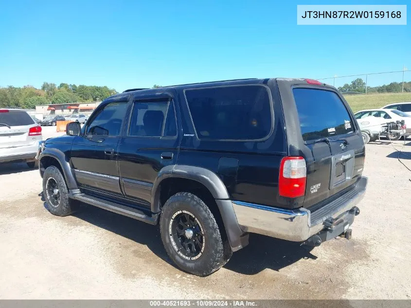 1998 Toyota 4Runner Sr5 V6 Limited VIN: JT3HN87R2W0159168 Lot: 40521693