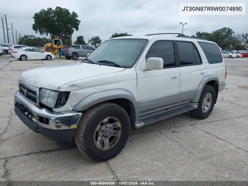 1998 Toyota 4Runner Sr5 V6 Limited VIN: JT3GN87R9W0074890 Lot: 40545000