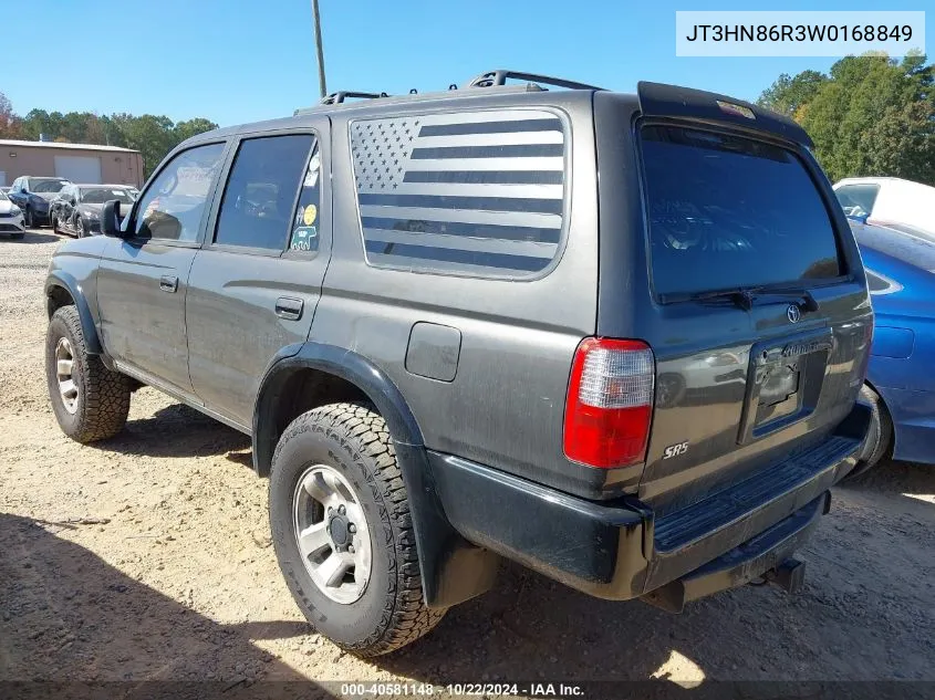 1998 Toyota 4Runner Sr5 VIN: JT3HN86R3W0168849 Lot: 40581148