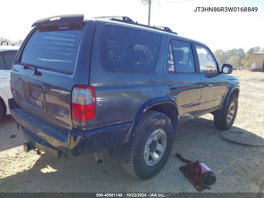 1998 Toyota 4Runner Sr5 VIN: JT3HN86R3W0168849 Lot: 40581148