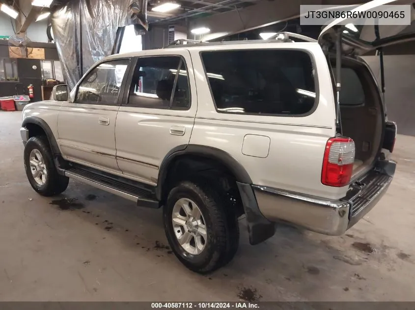 1998 Toyota 4Runner Sr5 VIN: JT3GN86R6W0090465 Lot: 40587112