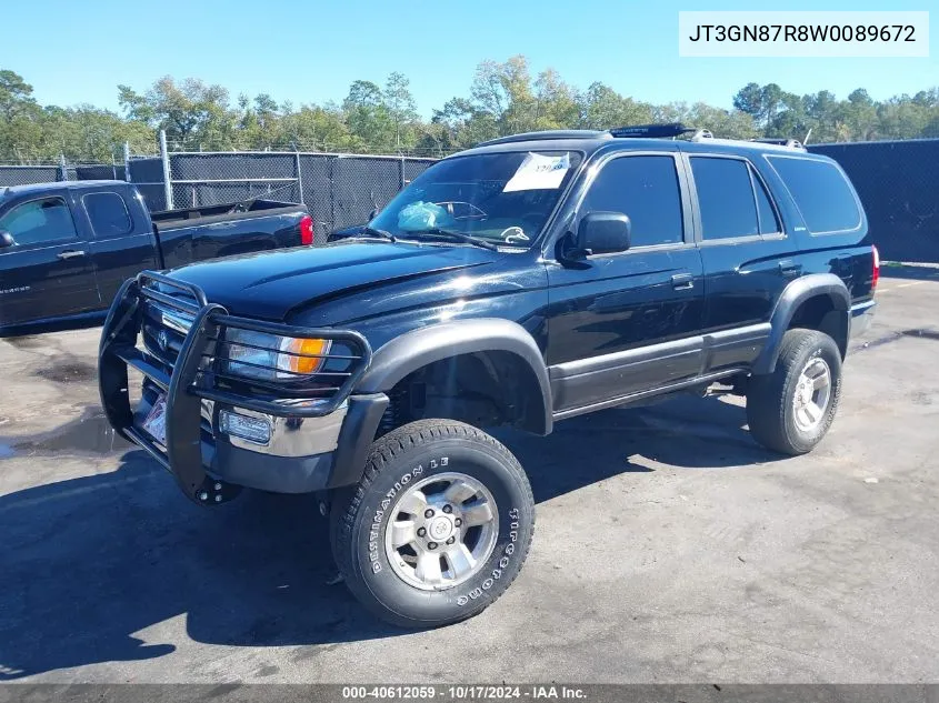 1998 Toyota 4Runner Sr5 V6 Limited VIN: JT3GN87R8W0089672 Lot: 40612059