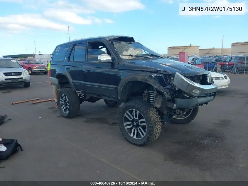 1998 Toyota 4Runner Sr5 V6 Limited VIN: JT3HN87R2W0175130 Lot: 40648726