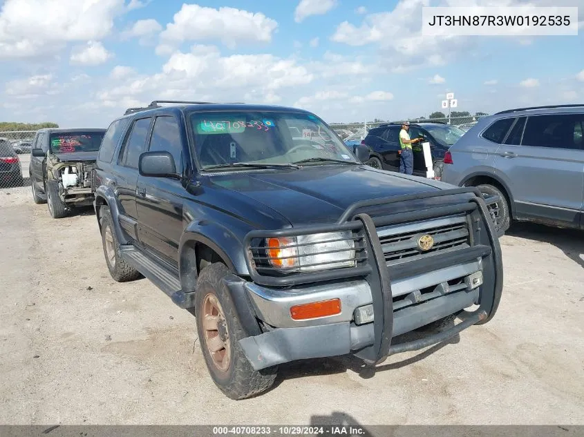 1998 Toyota 4Runner Sr5 V6 Limited VIN: JT3HN87R3W0192535 Lot: 40708233