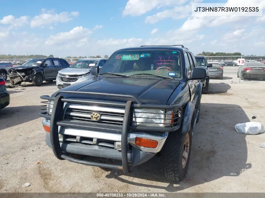 1998 Toyota 4Runner Sr5 V6 Limited VIN: JT3HN87R3W0192535 Lot: 40708233