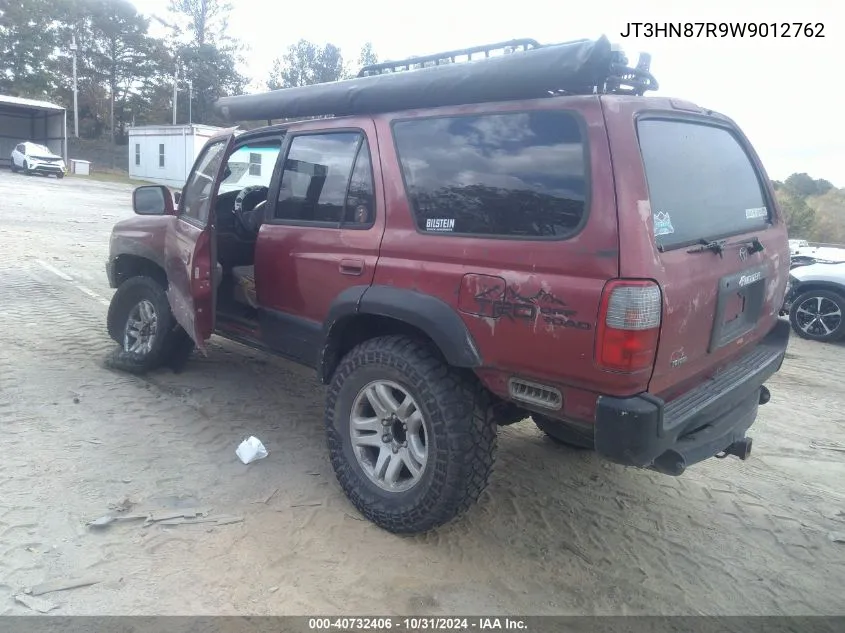 1998 Toyota 4Runner Sr5 V6 Limited VIN: JT3HN87R9W9012762 Lot: 40732406