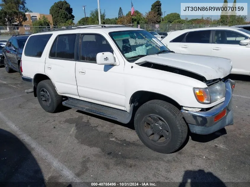 1998 Toyota 4Runner Sr5 V6 VIN: JT3GN86R9W0070159 Lot: 40755495