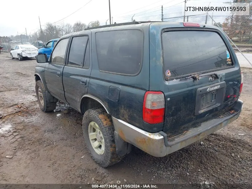 1998 Toyota 4Runner Sr5 V6 VIN: JT3HN86R4W0159593 Lot: 40773434