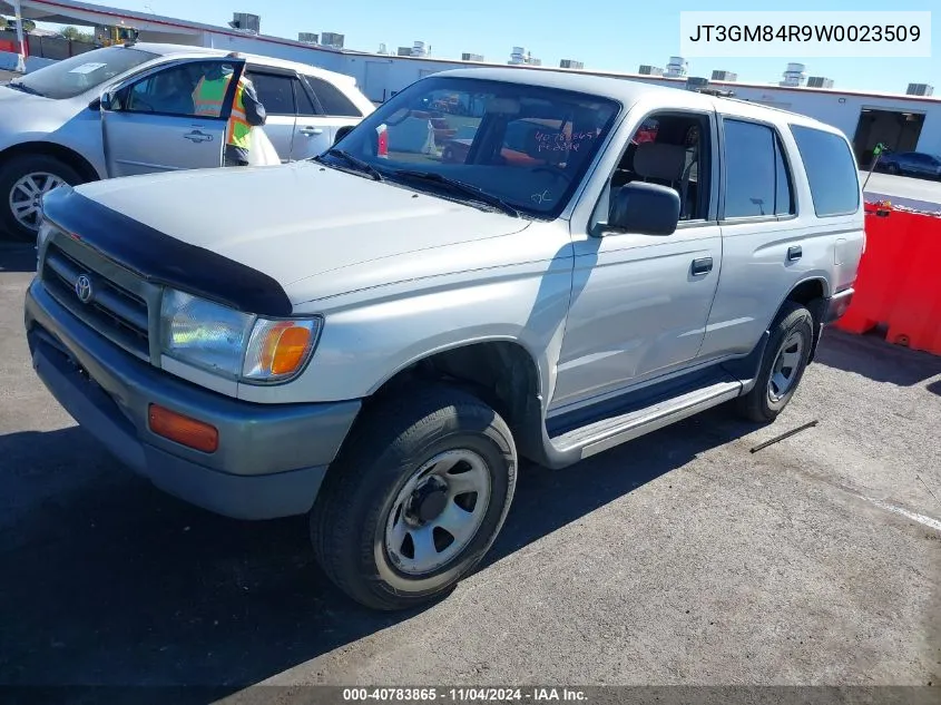 1998 Toyota 4Runner VIN: JT3GM84R9W0023509 Lot: 40783865