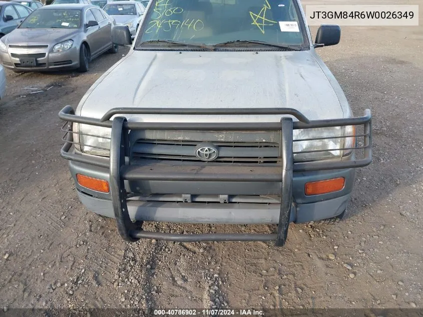 1998 Toyota 4Runner VIN: JT3GM84R6W0026349 Lot: 40786902