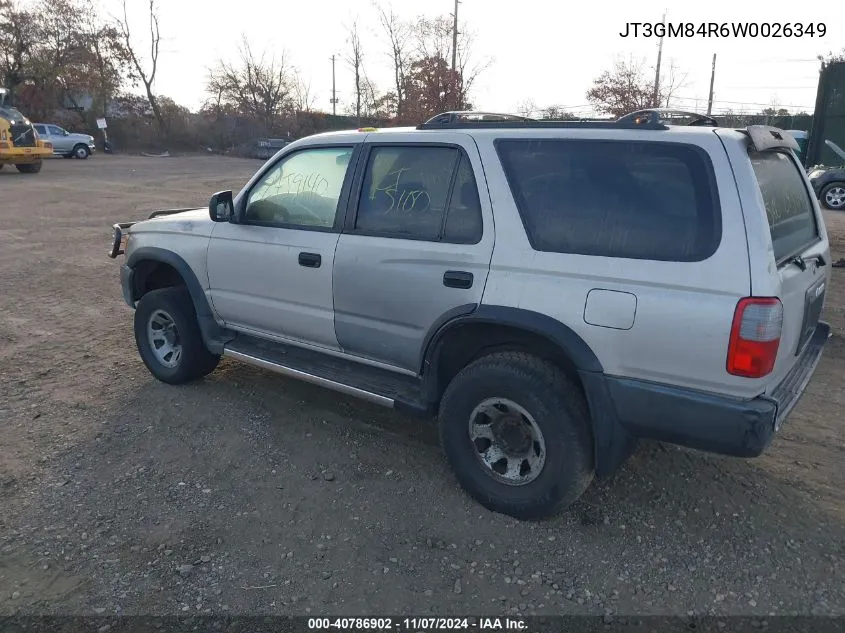 1998 Toyota 4Runner VIN: JT3GM84R6W0026349 Lot: 40786902