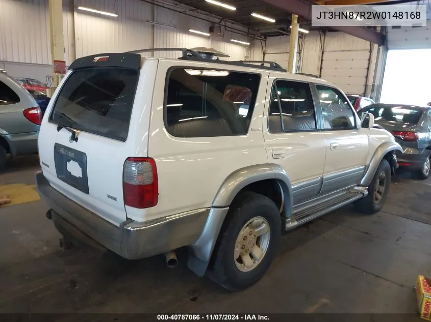 1998 Toyota 4Runner Sr5 V6 Limited VIN: JT3HN87R2W0148168 Lot: 40787066