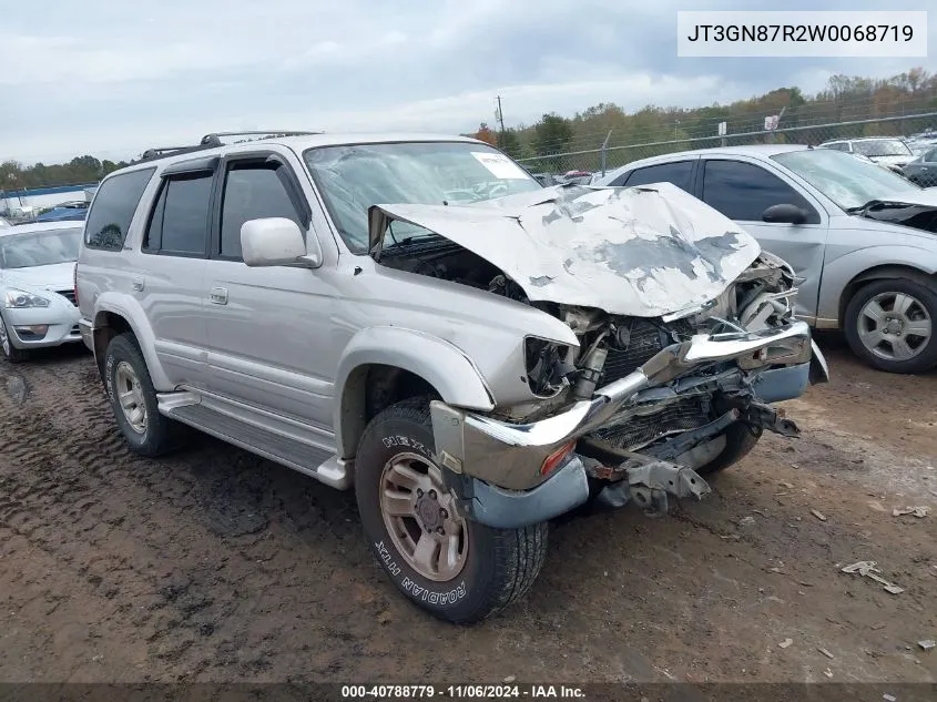 1998 Toyota 4Runner Sr5 V6 Limited VIN: JT3GN87R2W0068719 Lot: 40788779