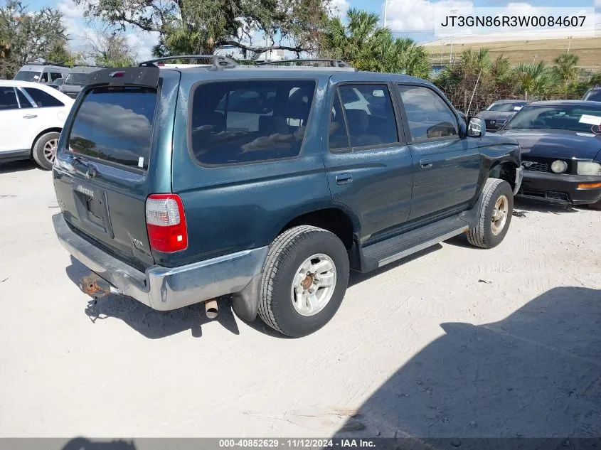 1998 Toyota 4Runner Sr5 V6 VIN: JT3GN86R3W0084607 Lot: 40852629