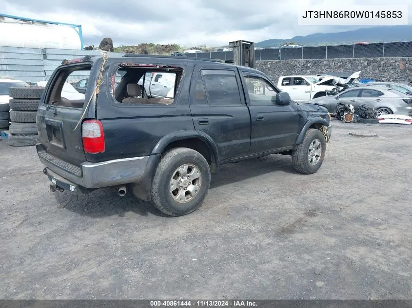 1998 Toyota 4Runner Sr5 V6 VIN: JT3HN86R0W0145853 Lot: 40861444