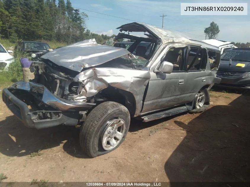 1999 Toyota 4Runner Sr5 VIN: JT3HN86R1X0209240 Lot: 12038604