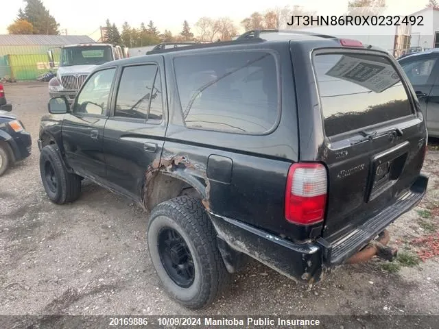 1999 Toyota 4Runner Sr5 V6 VIN: JT3HN86R0X0232492 Lot: 20169886