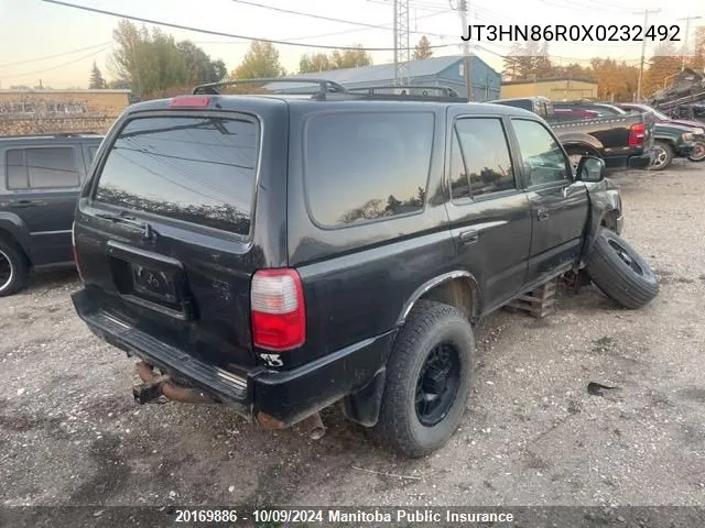 1999 Toyota 4Runner Sr5 V6 VIN: JT3HN86R0X0232492 Lot: 20169886