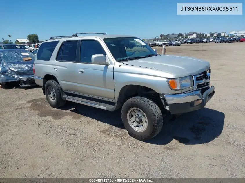 1999 Toyota 4Runner Sr5 V6 VIN: JT3GN86RXX0095511 Lot: 40119798