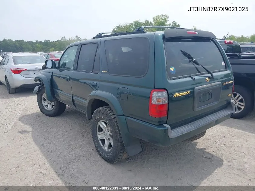 1999 Toyota 4Runner Limited V6 VIN: JT3HN87R7X9021025 Lot: 40122331