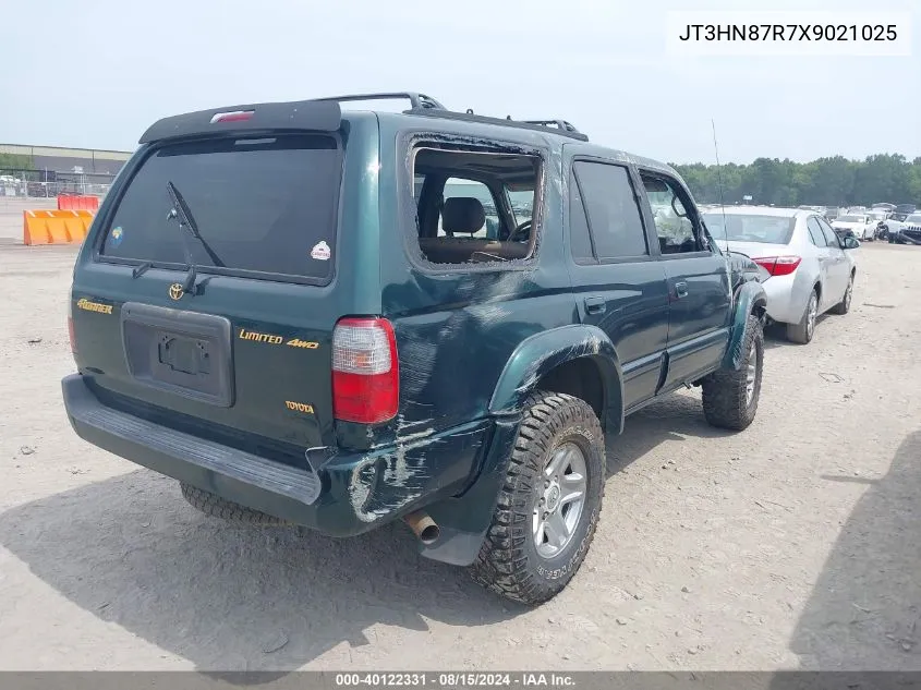 1999 Toyota 4Runner Limited V6 VIN: JT3HN87R7X9021025 Lot: 40122331