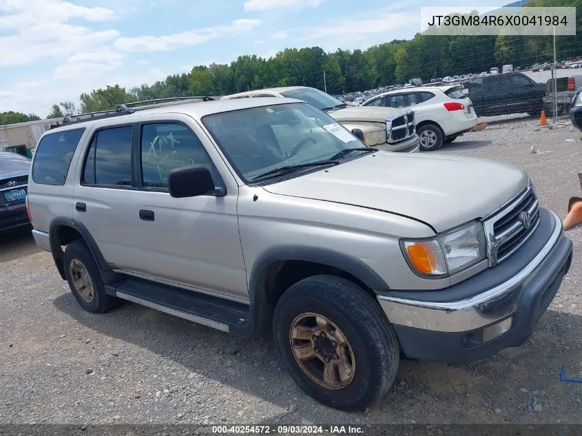 1999 Toyota 4Runner VIN: JT3GM84R6X0041984 Lot: 40254572