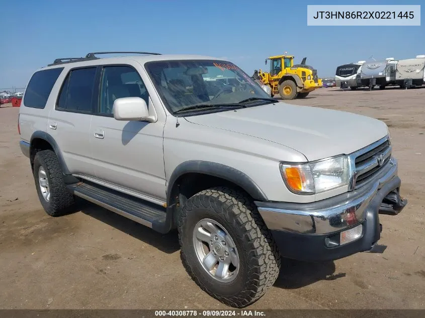 1999 Toyota 4Runner Sr5 V6 VIN: JT3HN86R2X0221445 Lot: 40308778