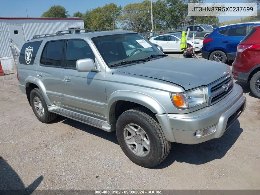 1999 Toyota 4Runner Limited V6 VIN: JT3HN87R5X0237699 Lot: 40309182