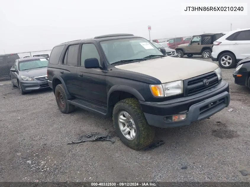 1999 Toyota 4Runner Sr5 V6 VIN: JT3HN86R6X0210240 Lot: 40332530