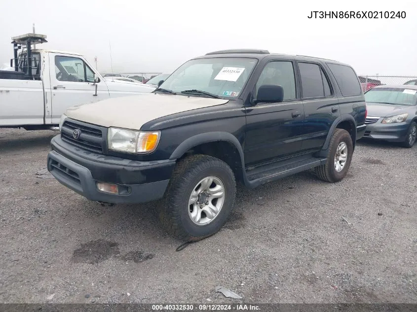 1999 Toyota 4Runner Sr5 V6 VIN: JT3HN86R6X0210240 Lot: 40332530