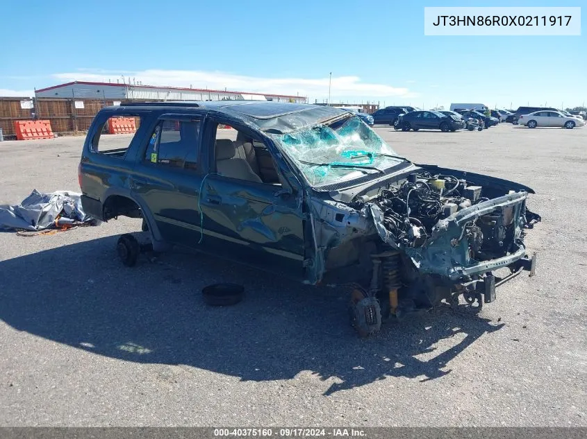 1999 Toyota 4Runner Sr5 V6 VIN: JT3HN86R0X0211917 Lot: 40375160