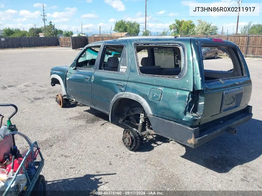 1999 Toyota 4Runner Sr5 V6 VIN: JT3HN86R0X0211917 Lot: 40375160