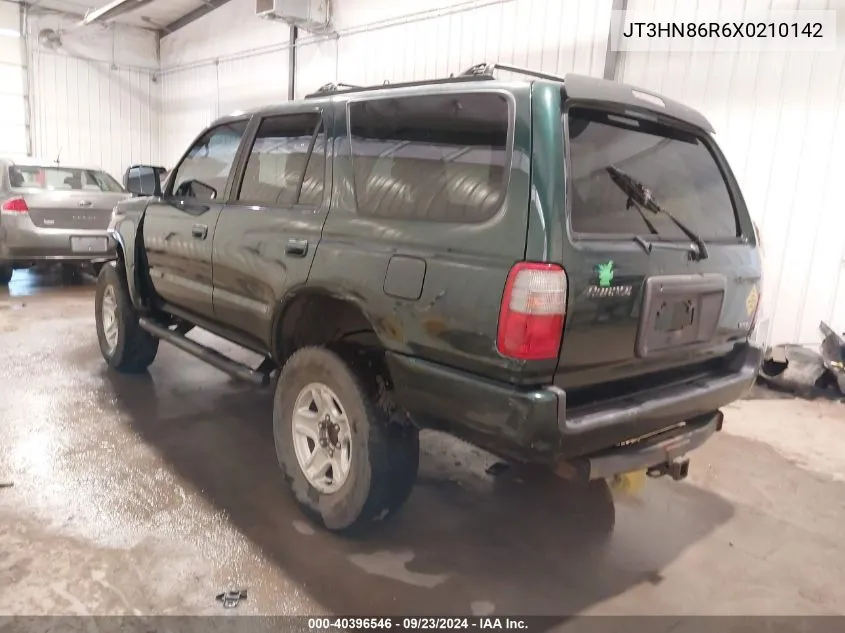 1999 Toyota 4Runner Sr5 V6 VIN: JT3HN86R6X0210142 Lot: 40396546