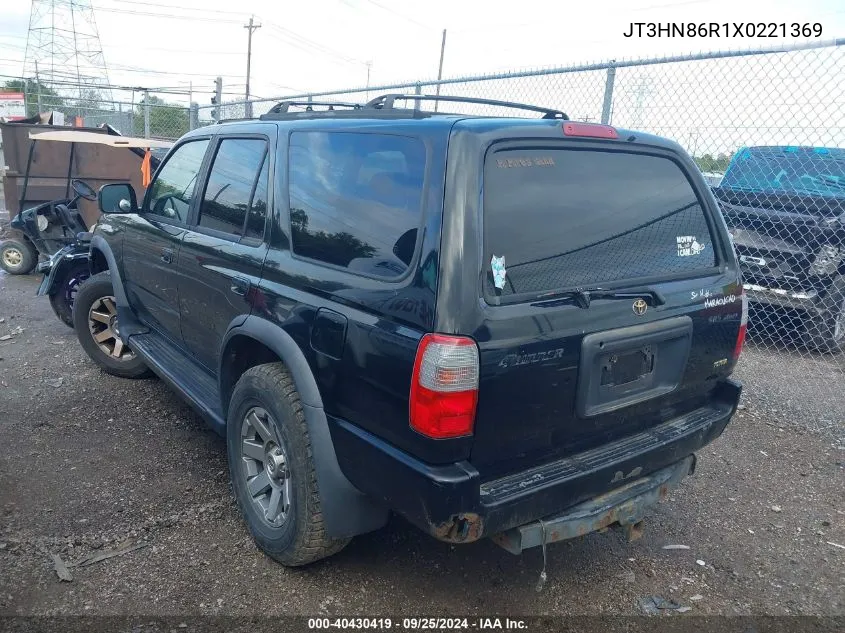 1999 Toyota 4Runner Sr5 V6 VIN: JT3HN86R1X0221369 Lot: 40430419