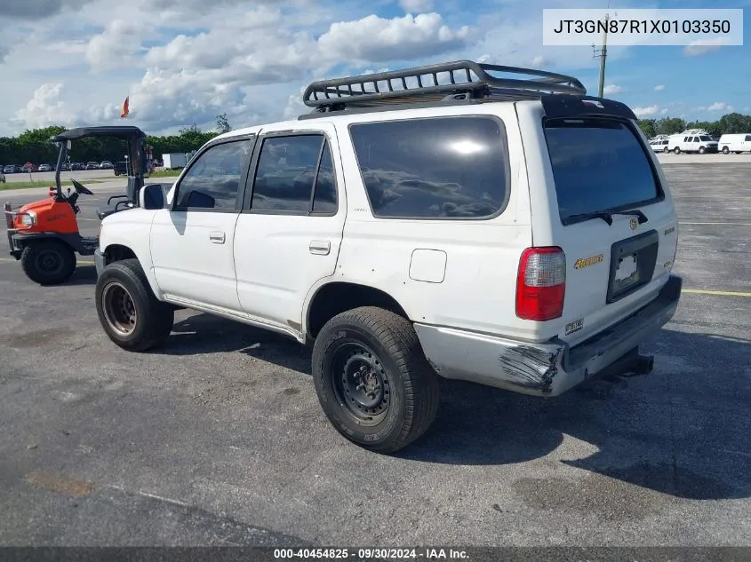 1999 Toyota 4Runner Limited V6 VIN: JT3GN87R1X0103350 Lot: 40454825