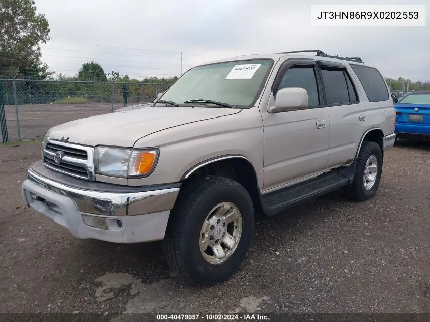 1999 Toyota 4Runner Sr5 V6 VIN: JT3HN86R9X0202553 Lot: 40479057