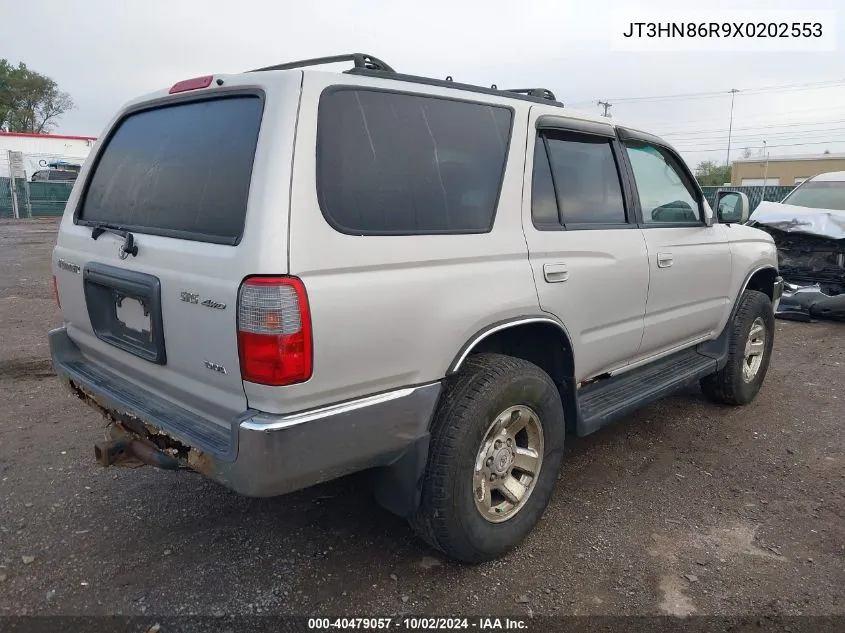 1999 Toyota 4Runner Sr5 V6 VIN: JT3HN86R9X0202553 Lot: 40479057