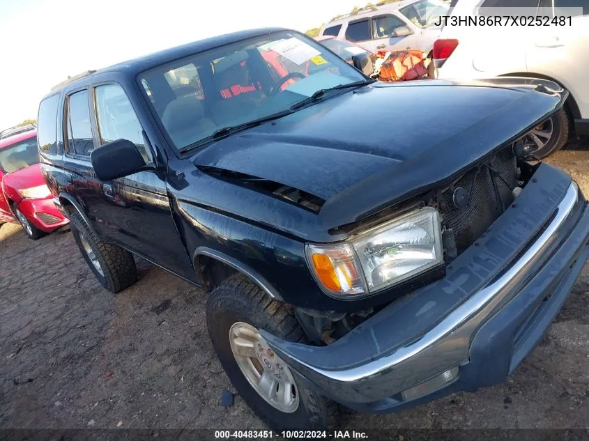 1999 Toyota 4Runner Sr5 V6 VIN: JT3HN86R7X0252481 Lot: 40483451