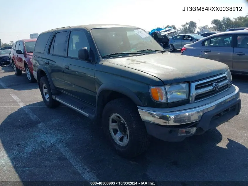 1999 Toyota 4Runner VIN: JT3GM84RXX0038912 Lot: 40508903