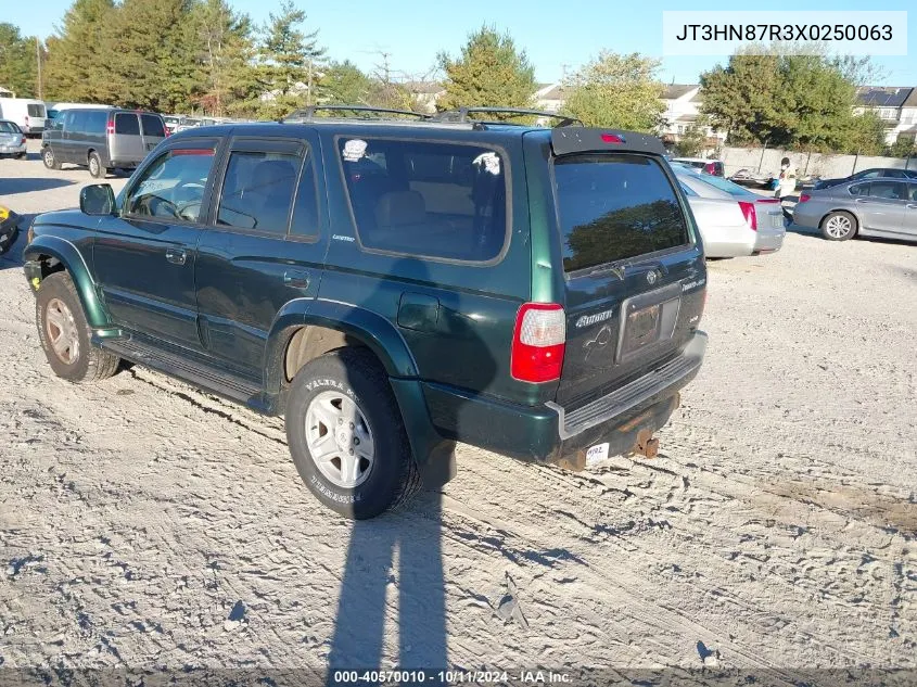 1999 Toyota 4Runner Limited V6 VIN: JT3HN87R3X0250063 Lot: 40570010