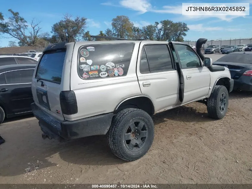 1999 Toyota 4Runner Sr5 V6 VIN: JT3HN86R3X0245852 Lot: 40590457