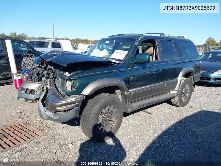 1999 Toyota 4Runner Limited V6 VIN: JT3HN87R3X9025699 Lot: 40609822